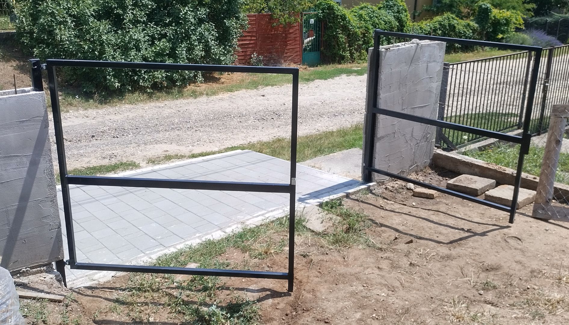 kétszárnyú kapu deszkázandó
